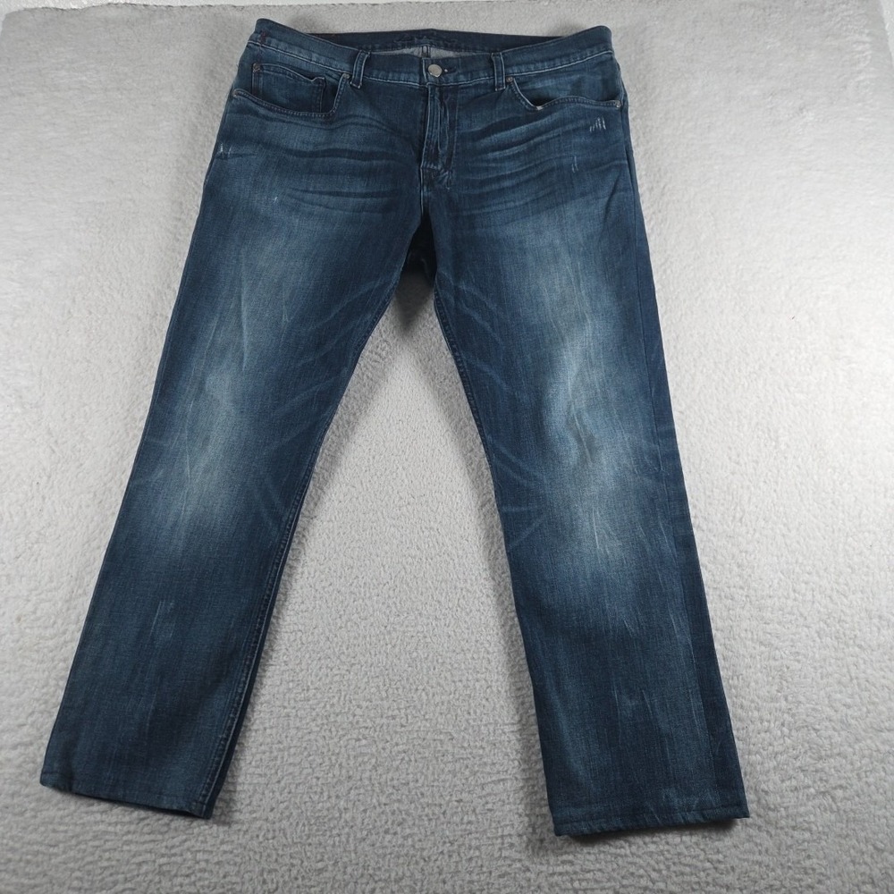 Robert Graham Jeans Mens 38x28 Blue‎ Kipling Tailored Fit Stretch Denim